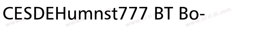 CESDEHumnst777 BT Bo字体转换